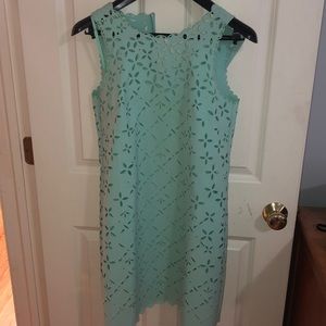 j crew mint green shift dress